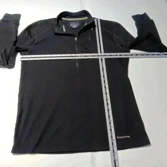 Terramar Climasense base layer 1/2 zip pull  over . Wool Blend. Men's size L - Picture 2 of 7